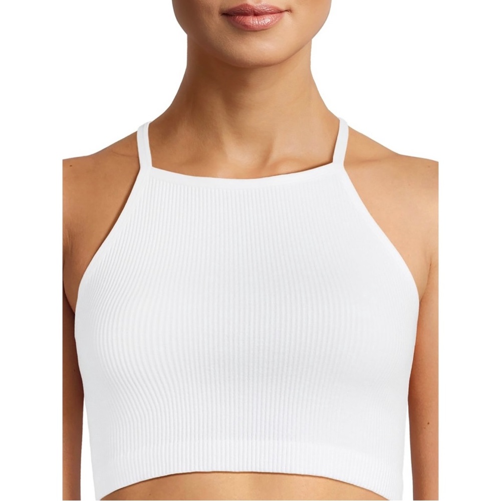NWT NoBo High Neck Ribbed Crop Tank Top